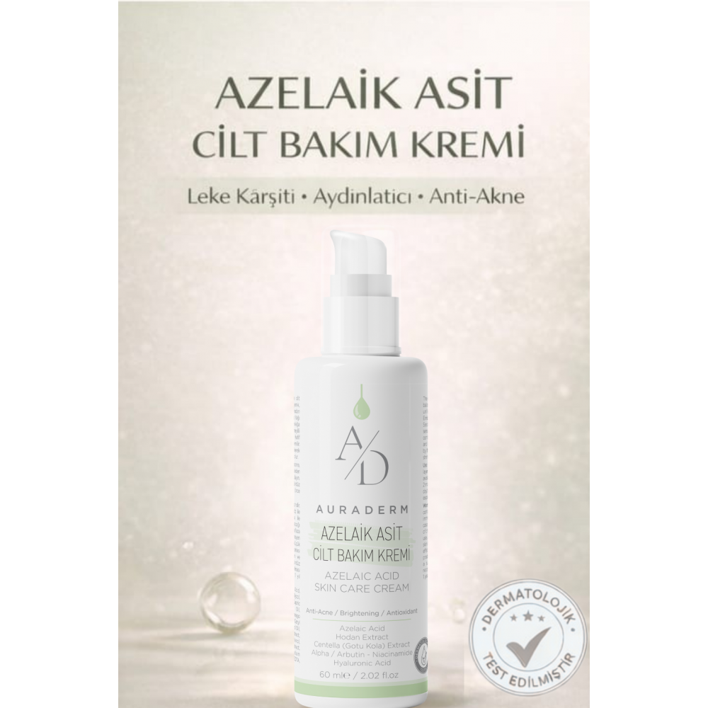 Auraderm Azelaik Asit Cilt Bakım Kremi | Leke Karşıtı & Anti Akne 